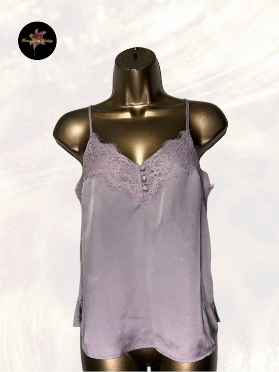 Abercrombie & Fitch Tops - Abercrombie & Fitch Lavender Lace-Trim Cami